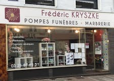 Devanture de Pompes funèbres Kryszke