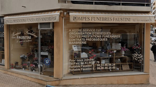 Photographie de la Pompes Funèbres Faustini du Menton