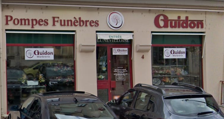 Photographie de la Pompes Funèbres Guidon de Lunéville