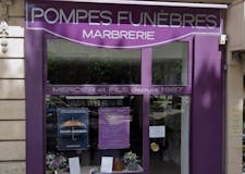 Devanture de Pompes Funèbres Mercier et Fils