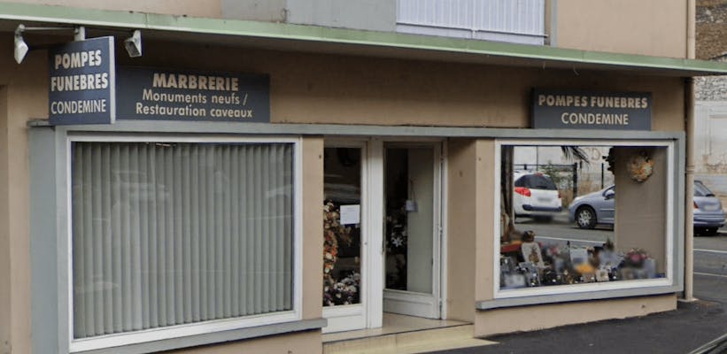 Photographie de la Pompes Funèbres Condemine