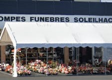 Devanture de Pompes Funèbres Soleilhac