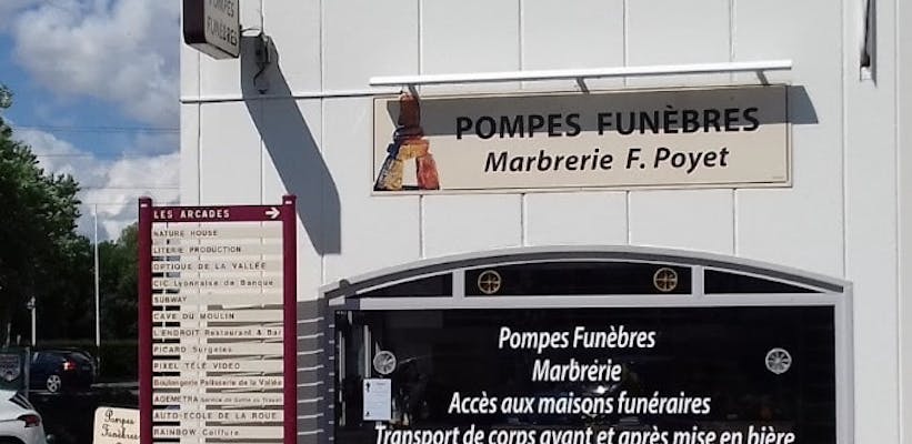 Photographie de la Pompes Funèbres Poyet de la ville de Civrieux-d'Azergues