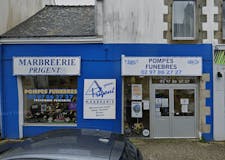 Devanture de Pompes Funèbres Marbrerie Prigent