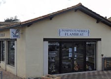 Devanture de Pompes Funèbres Flambeau