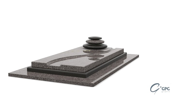 pierre tombale en granit sans stèle