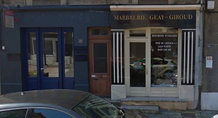 Photographie de la Marbrerie Geay Giroud de la ville de Sainte-Foy-l'Argentière