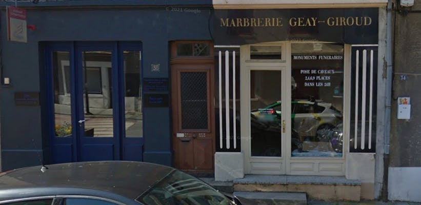 Photographie de la Marbrerie Geay Giroud de la ville de Sainte-Foy-l'Argentière