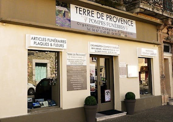 Photographie de la Pompes Funèbres Terre de Provence de Noves
