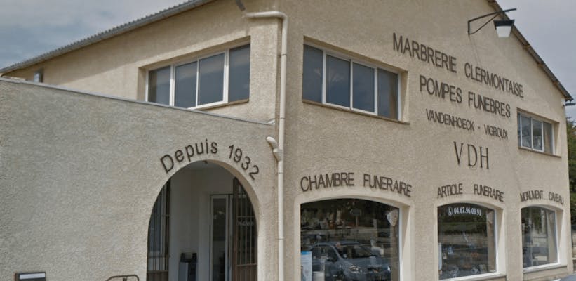 Photographie de la Pompes Funèbres Marbrerie Vandenhoeck