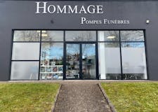 Devanture de Hommage Pompes Funèbres