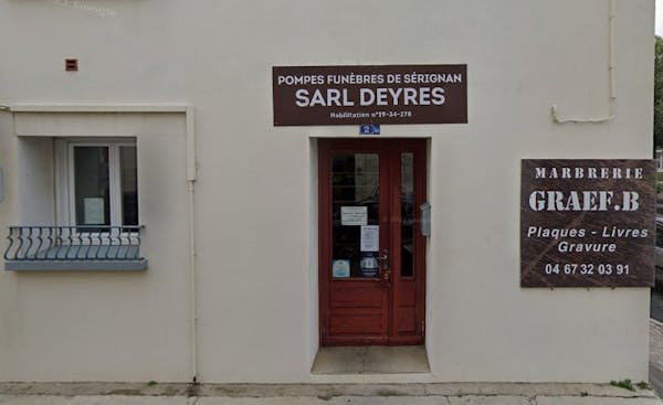 Photographie de la Pompes Funèbres Deyres de la ville de Sérignan