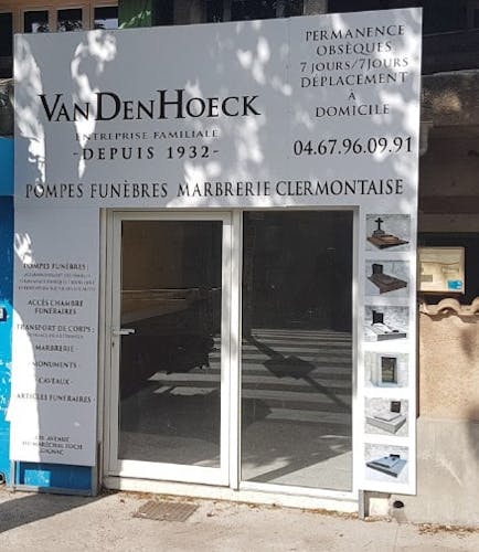 Photographie de la Pompes Funèbres Vandenhoeck de la ville de Gignac