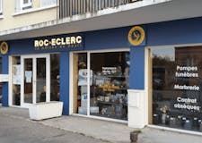 Devanture de Pompes Funèbres Roc-Eclerc