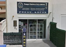Devanture de Pompes Funèbres Salamone
