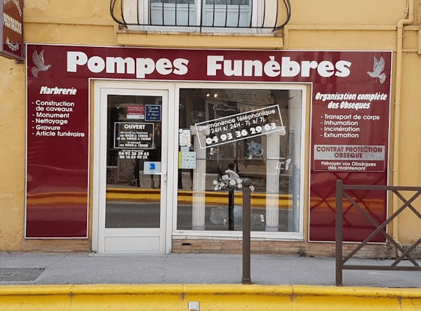 Photographie de la Pompes Funèbres Pégomassoises de Pégomas
