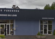 Devanture de Pompes Funèbres Marbrerie du Loir