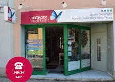 Devanture de Pompes Funèbres OCCITANES - Le Choix Funéraire
