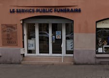 Devanture de Pompes Funèbres Publiques & Marbrerie - Agence Rhénanes Strasbourg