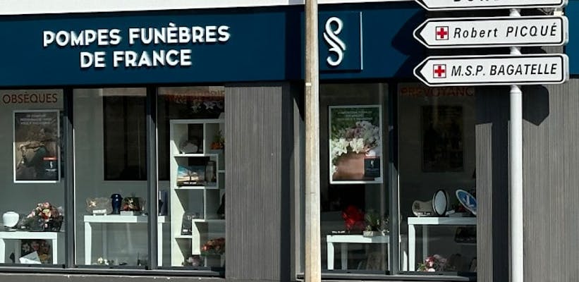 Photographie de la Pompes Funèbres de France de Bègles