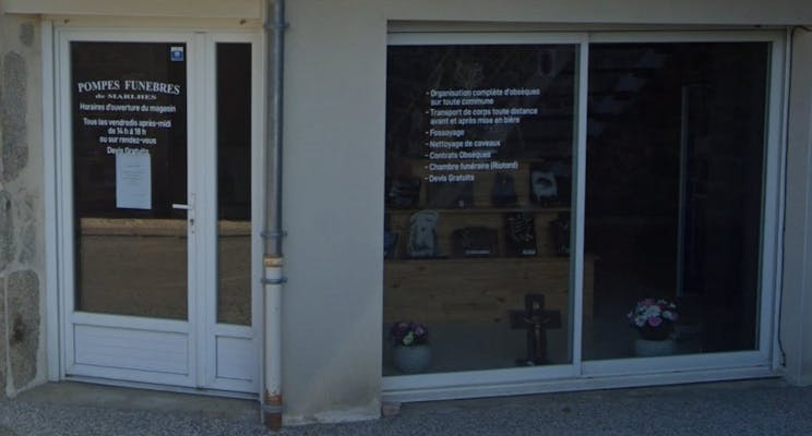 Photographie de la Pompes Funèbres Dolmazon de Marlhes