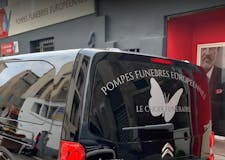 Devanture de Pompes funèbres européennes - le choix funéraire