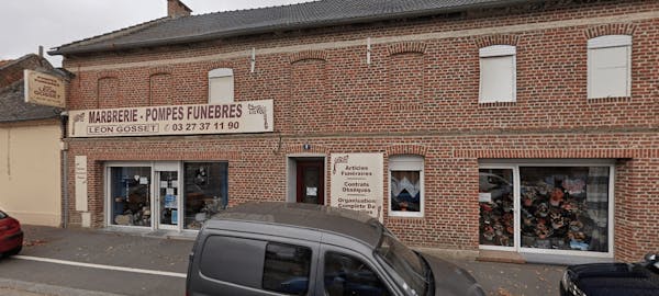 Photographie de la Pompes Funèbres Marbrerie Gosset Léon d'Avesnes-les-Aubert