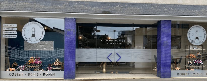 Photographie de la Pompes Funèbres Robert Denis l'Arvoir de la ville de Pléneuf-Val-André