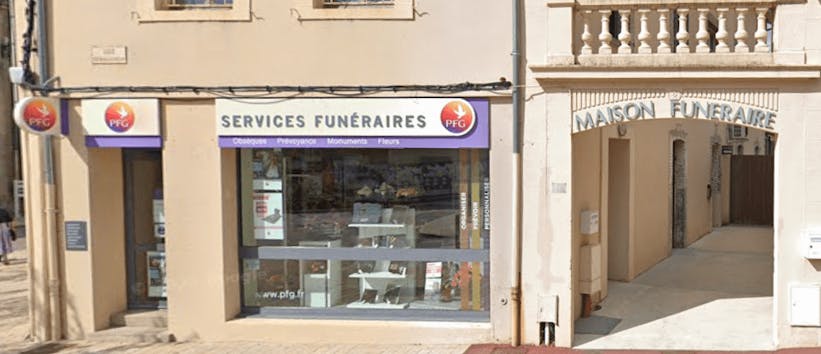 Photographie de la Pompes Funèbres Générales de Bellac