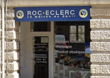 Devanture de Pompes Funèbres Roc-Eclerc