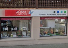 Devanture de Pompes Funèbres RHENANES - Le Choix Funéraire