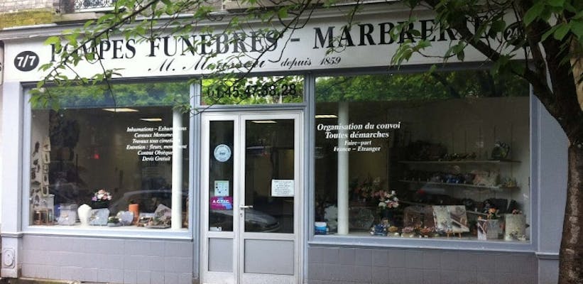 Photographie de la Pompes Funèbres Marbrerie Moussou de Gentilly