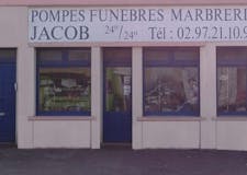 Devanture de Pompes Funèbres et Marbrerie Jacob