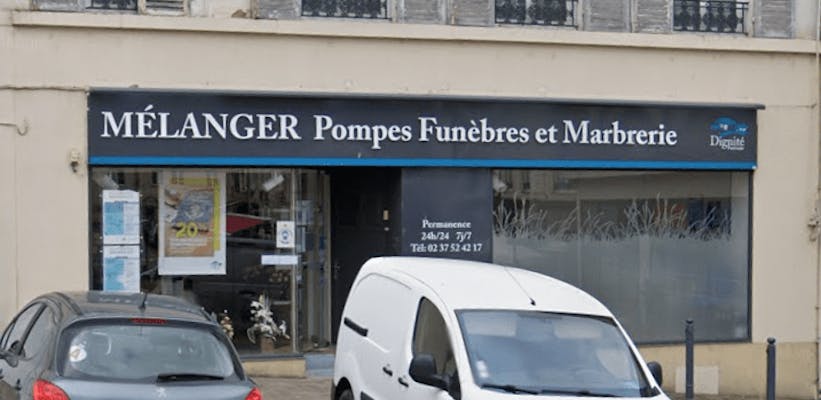 Photographie Pompes Funèbres Marbrerie Mélanger de Nogent-le-Rotrou