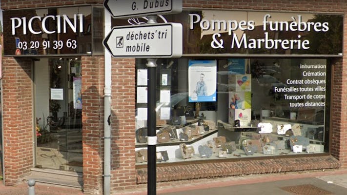Photographie de la Pompes Funèbres Marbrerie Piccini  de Hem