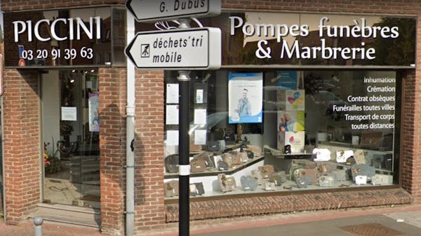 Photographie de la Pompes Funèbres Marbrerie Piccini  de Hem
