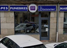 Devanture de Pompes funèbres et Marbrerie Baconnier - Dignité Funéraire