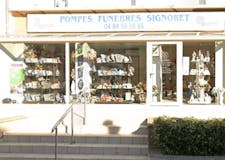 Devanture de Pompes Funèbres Signoret