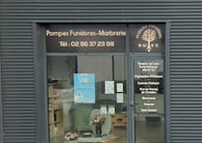 Devanture de Pompes Funèbres Gwez