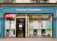 Devanture de Pompes Funèbres Colliot - Ets Bigard - Le Choix Funéraire