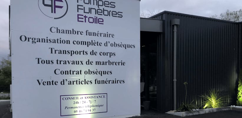 Photographie Pompes Funèbres Etoile de Saintes