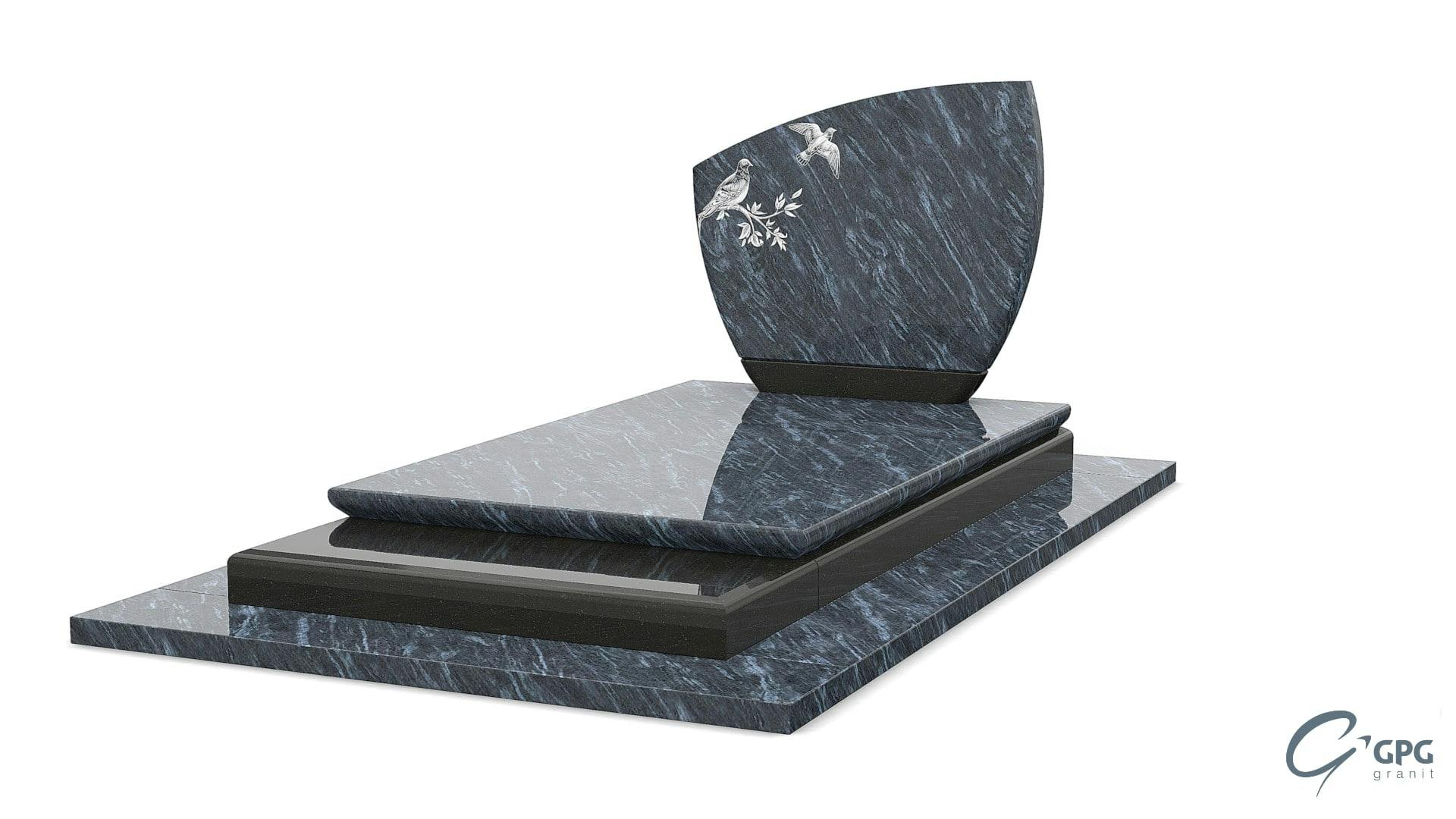 pierre tombale avec gravure funéraire