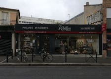 Devanture de Pompes Funèbres Marbrerie Rebillion