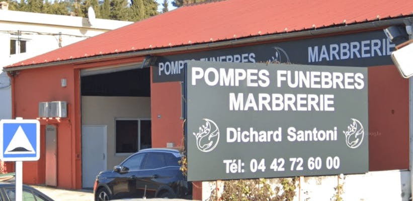 Photographie de la Pompes Funèbres Marbrerie Dichard Santoni