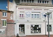 Devanture de Pompes Funèbres Marbrerie André