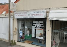 Devanture de Pompes Funèbres et Marbrerie Allemand