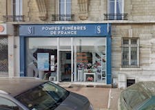 Devanture de Pompes Funèbres de France
