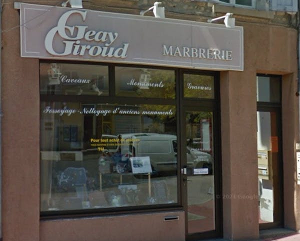 Photographie de la Marbrerie Geay Giroud de la ville de Saint-Laurent-de-Chamousset