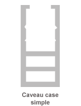 graphique caveau case simple