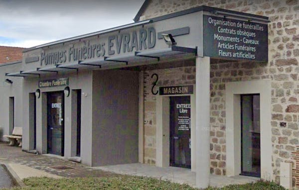 Photographie de la Pompes Funèbres Evrard de Montaigu
